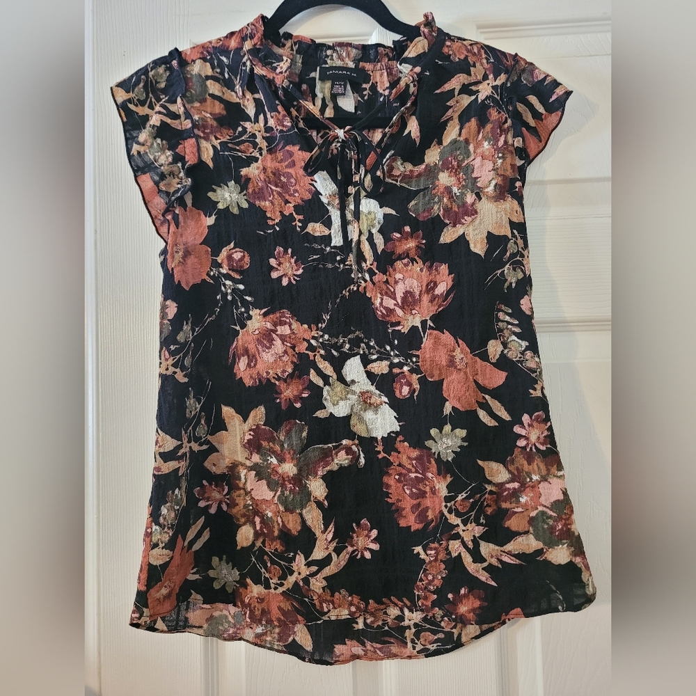 Floral Print Women's Blouse